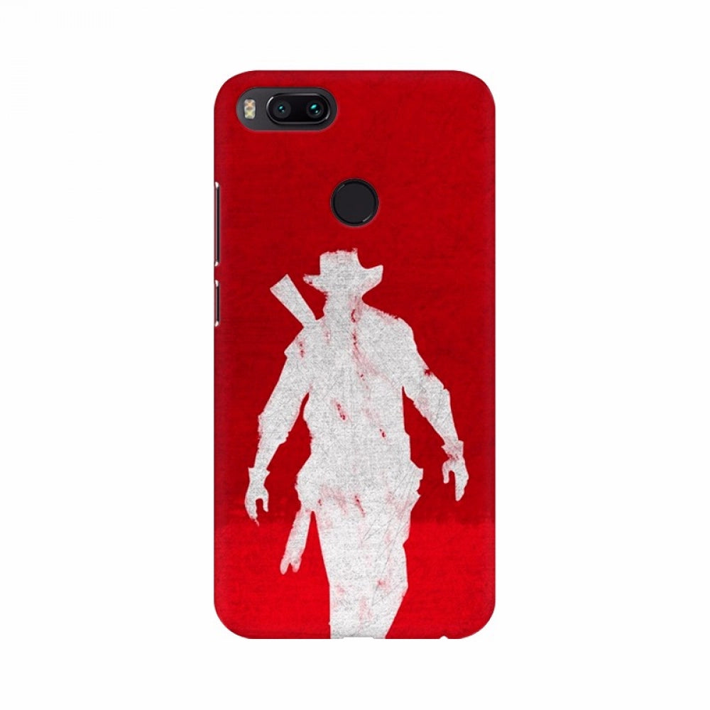 Red Abstract Man Mobile case cover