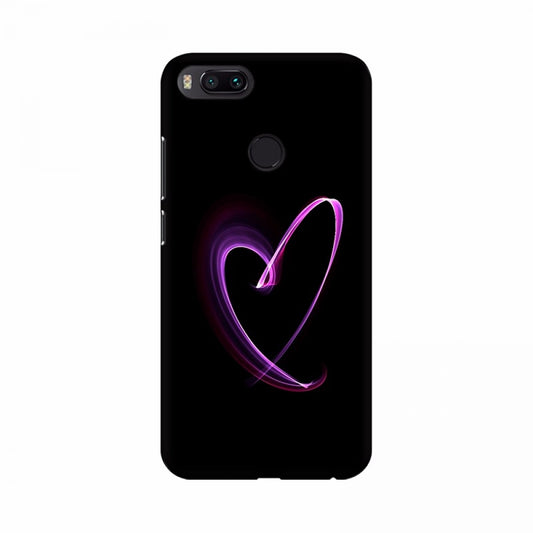 Purple color Heart Symbol Mobile Case Cover