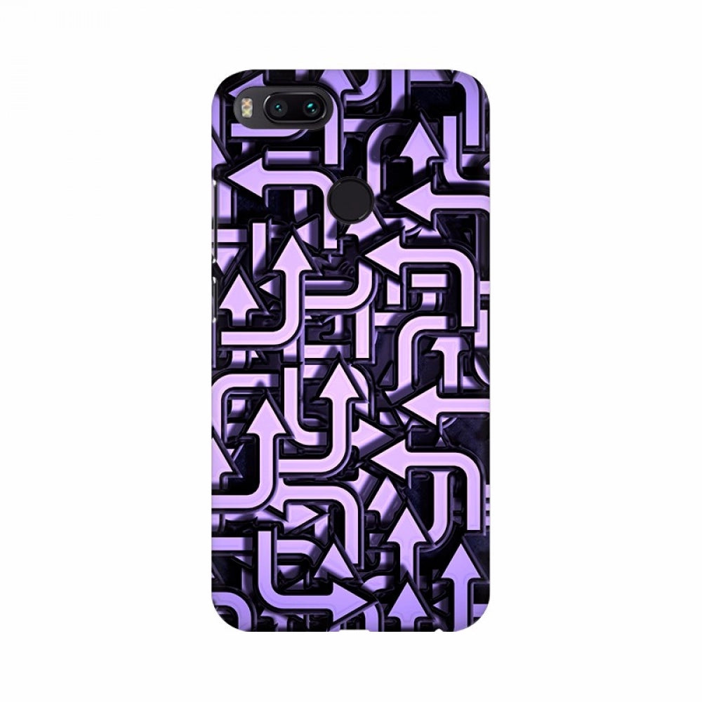 Purple Color Arrow Design Mobile Case Cover