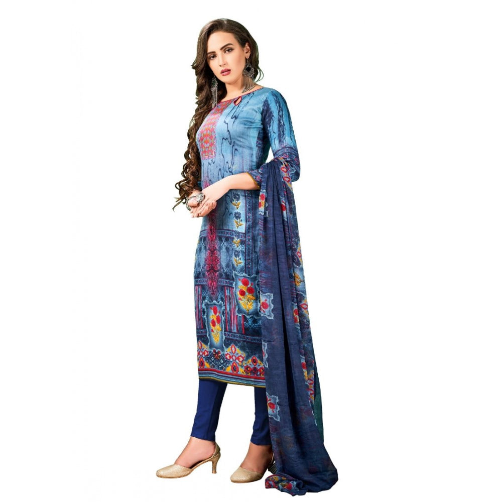 Amfyn Women's Cotton Unstitched Salwar-Suit Material With Dupatta (Multi, 2-2.5mtrs)