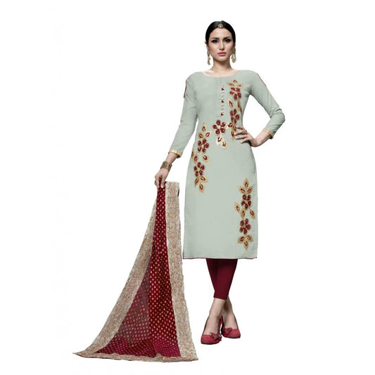 Fashion Women's Cotton Unstitched Salwar-Suit Material With Dupatta (Multi, 2-2.5mtrs)