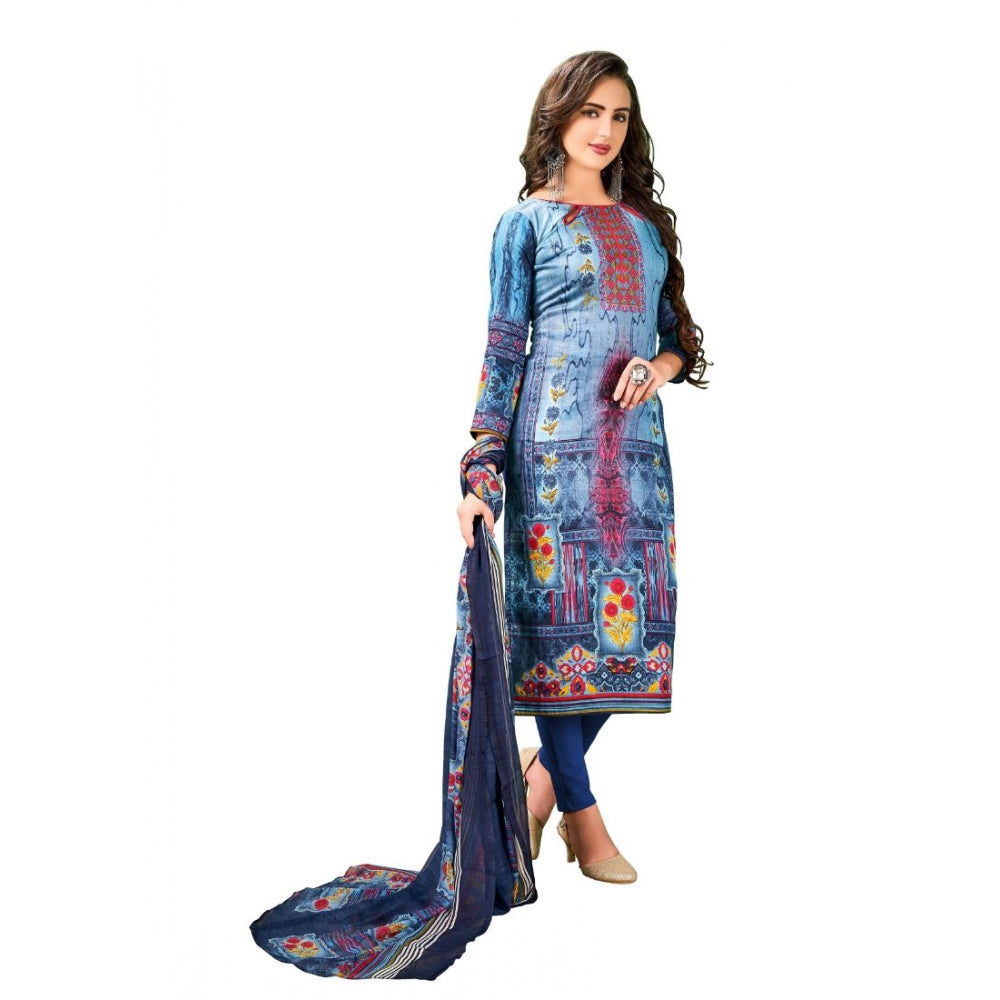 Amfyn Women's Cotton Unstitched Salwar-Suit Material With Dupatta (Multi, 2-2.5mtrs)