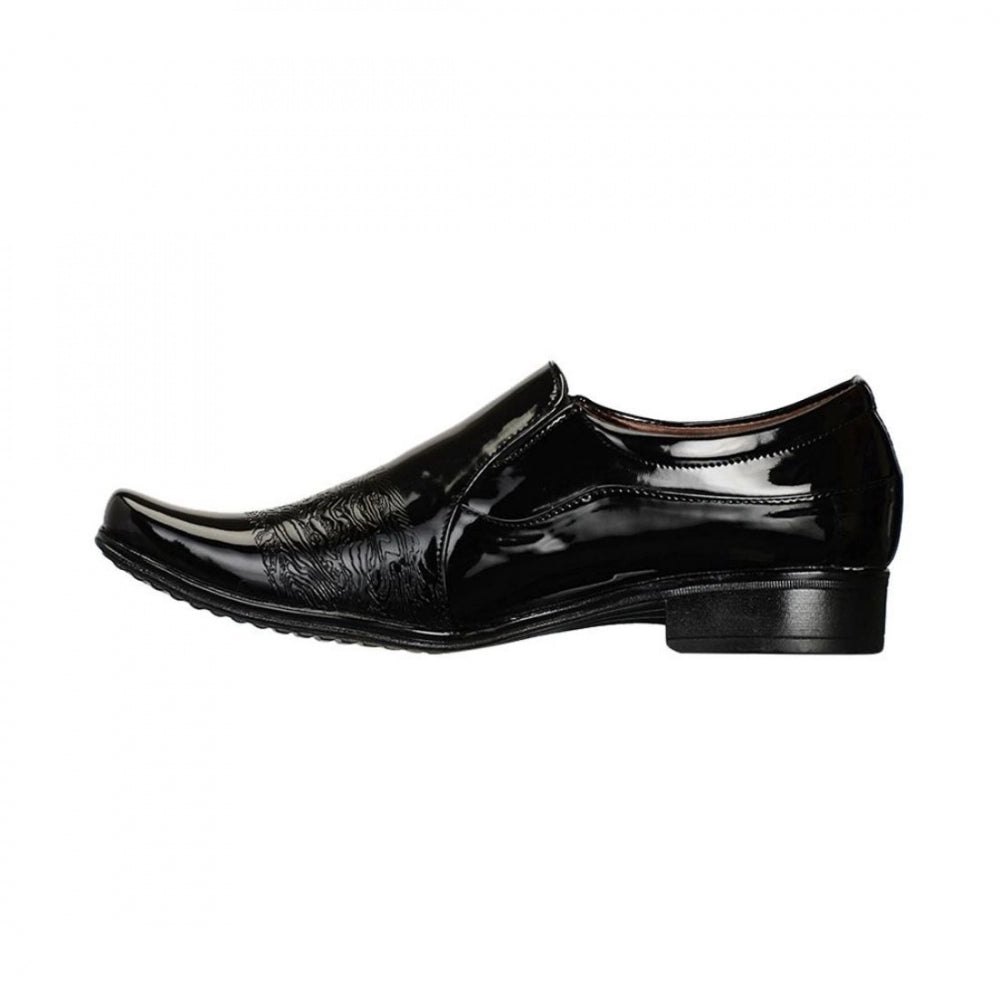 Amfyn Men Black Color Synthetic Material Casual Formal Shoes