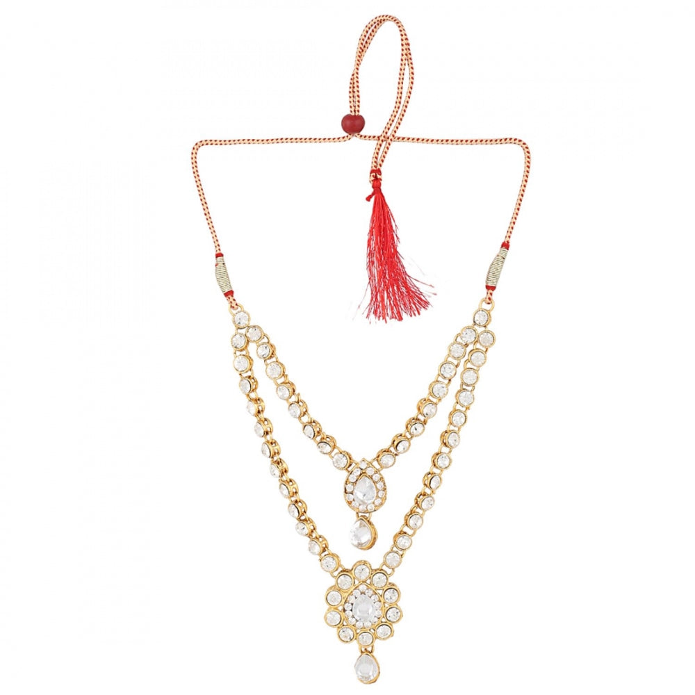 Traditional Gold Plated Kundan Necklace Set