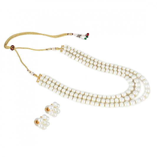 Stylish Multi Layer Pearl Necklace Set