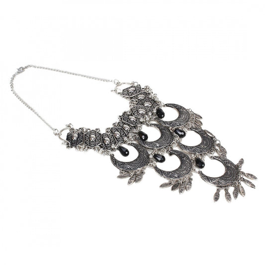 Stylish Boho Afgani Turkish Silver Necklace