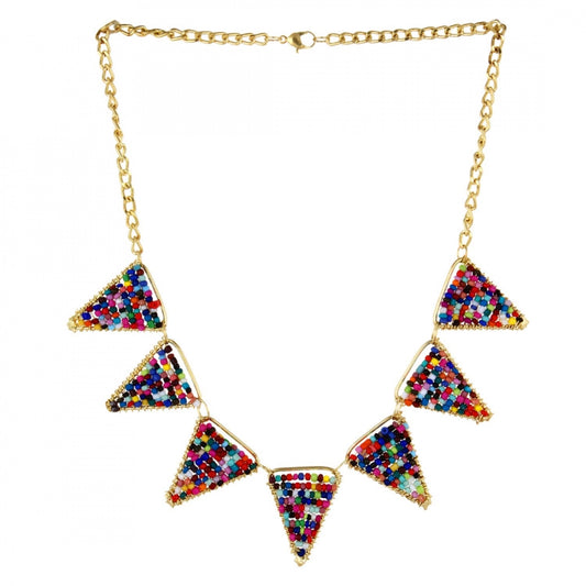 Stylish Multi-Colour Beads Necklace