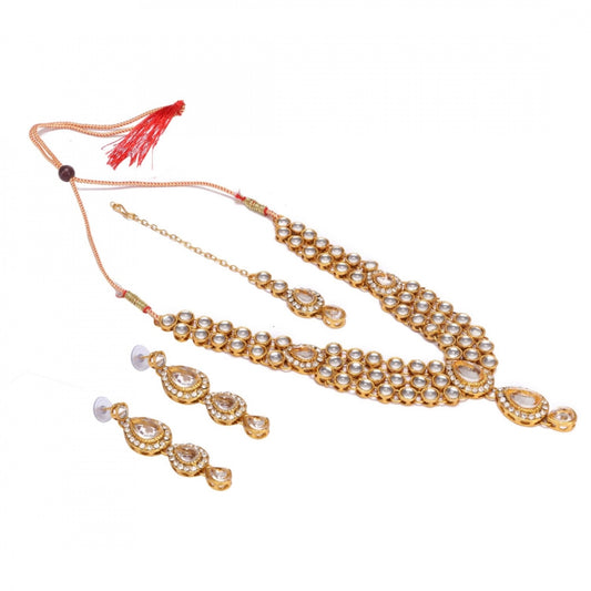 Traditional Gold Plated Kundan Jewellery Set