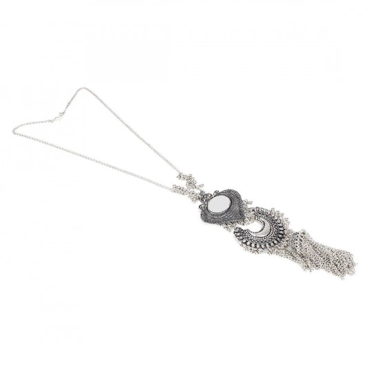 Stylish Boho Afgani Turkish Silver Necklace