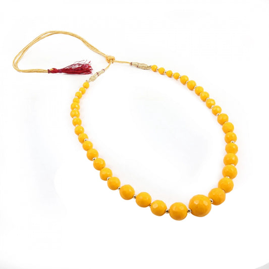 Stylish Yellow Colour Onyx Stone Necklace