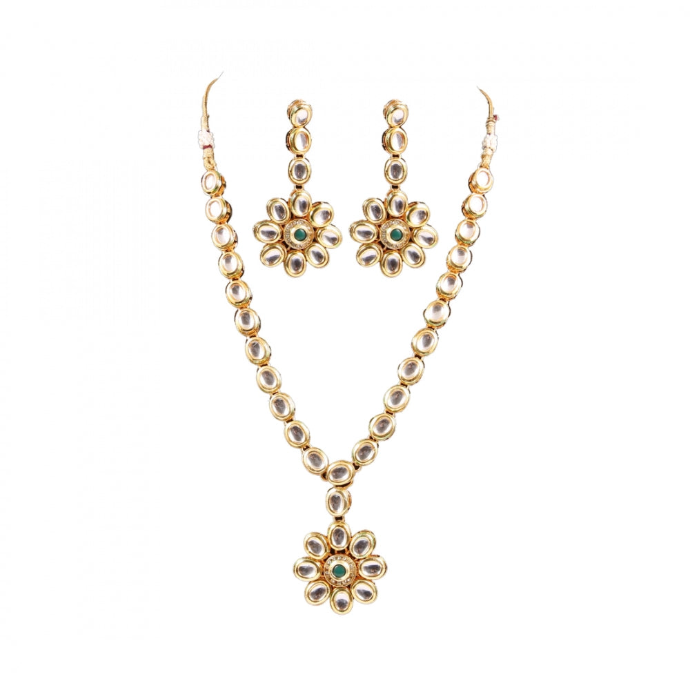 Traditional Kundan Necklace set with earring Set