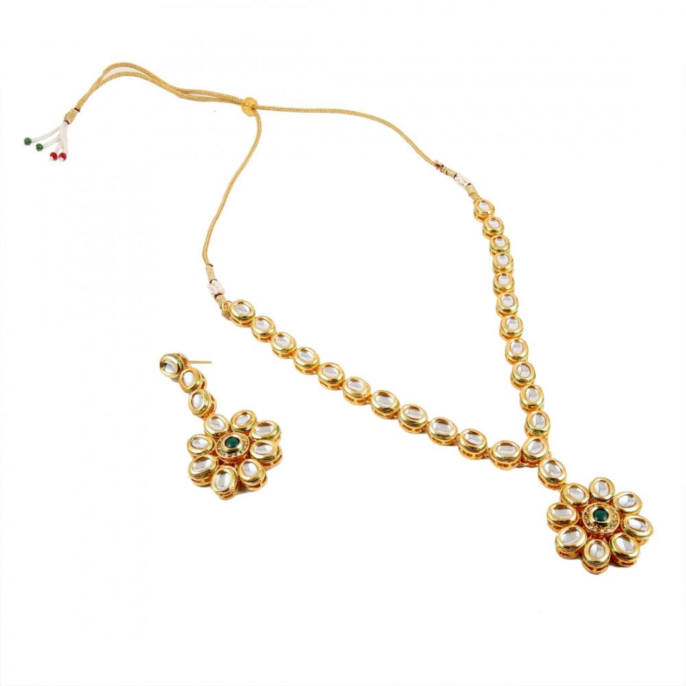 Traditional Kundan Necklace set with earring Set