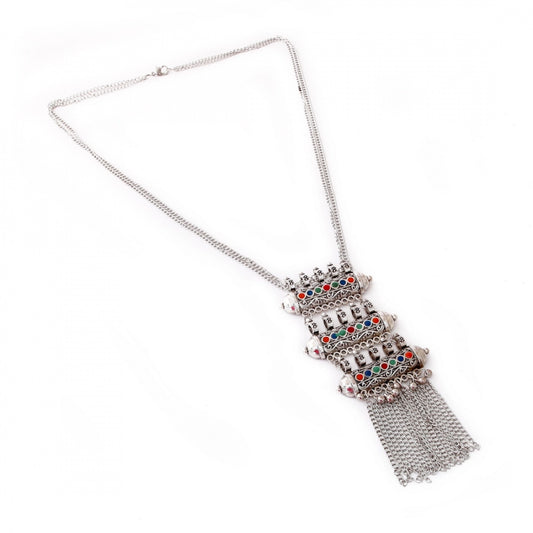 Afghani Designer Turkish Style Vintage Oxidised German Silver Tribal Necklace Pandeant Antique Jewellery Boho Gypsy