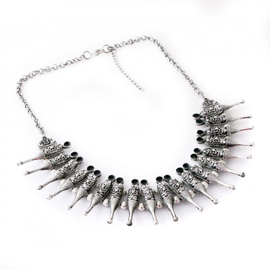 Afghani Designer Turkish Style Vintage Oxidised German Silver Tribal Necklace Pandeant Antique Jewellery Boho Gypsy