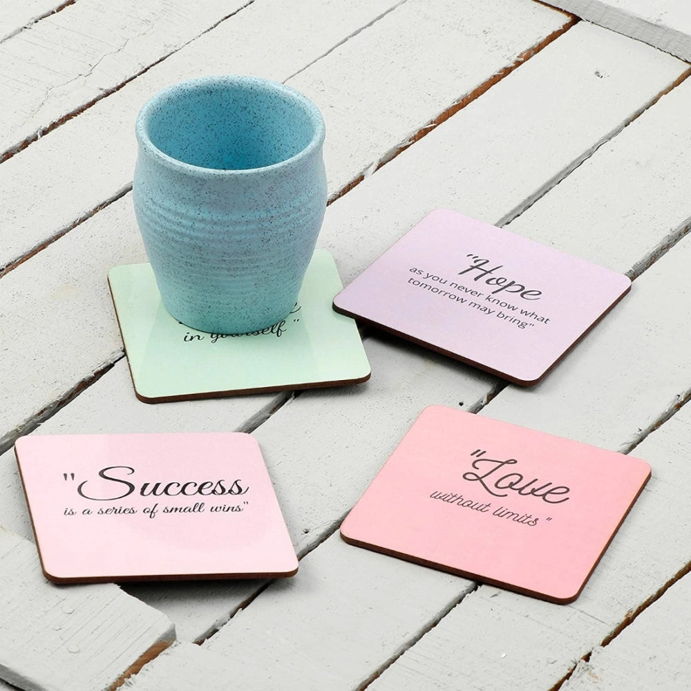 Wooden Coasters for Tea Coffee (Set of 4)