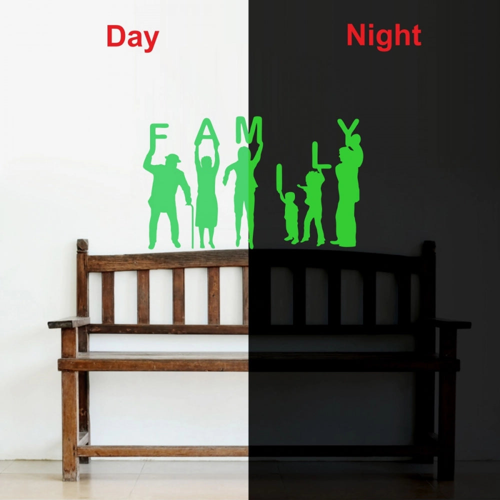 Amfyn Green Family Radium Wall Sticker