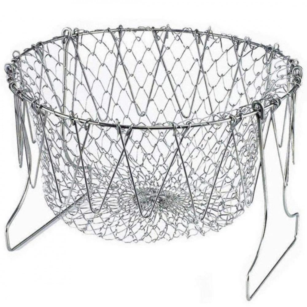 Amfyn Foldable Strainer Chef Basket (Color: Assorted)