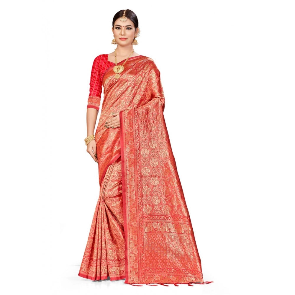 Fashion Women's Banarasi Silk Saree (Pitch,5-6 Mtrs)