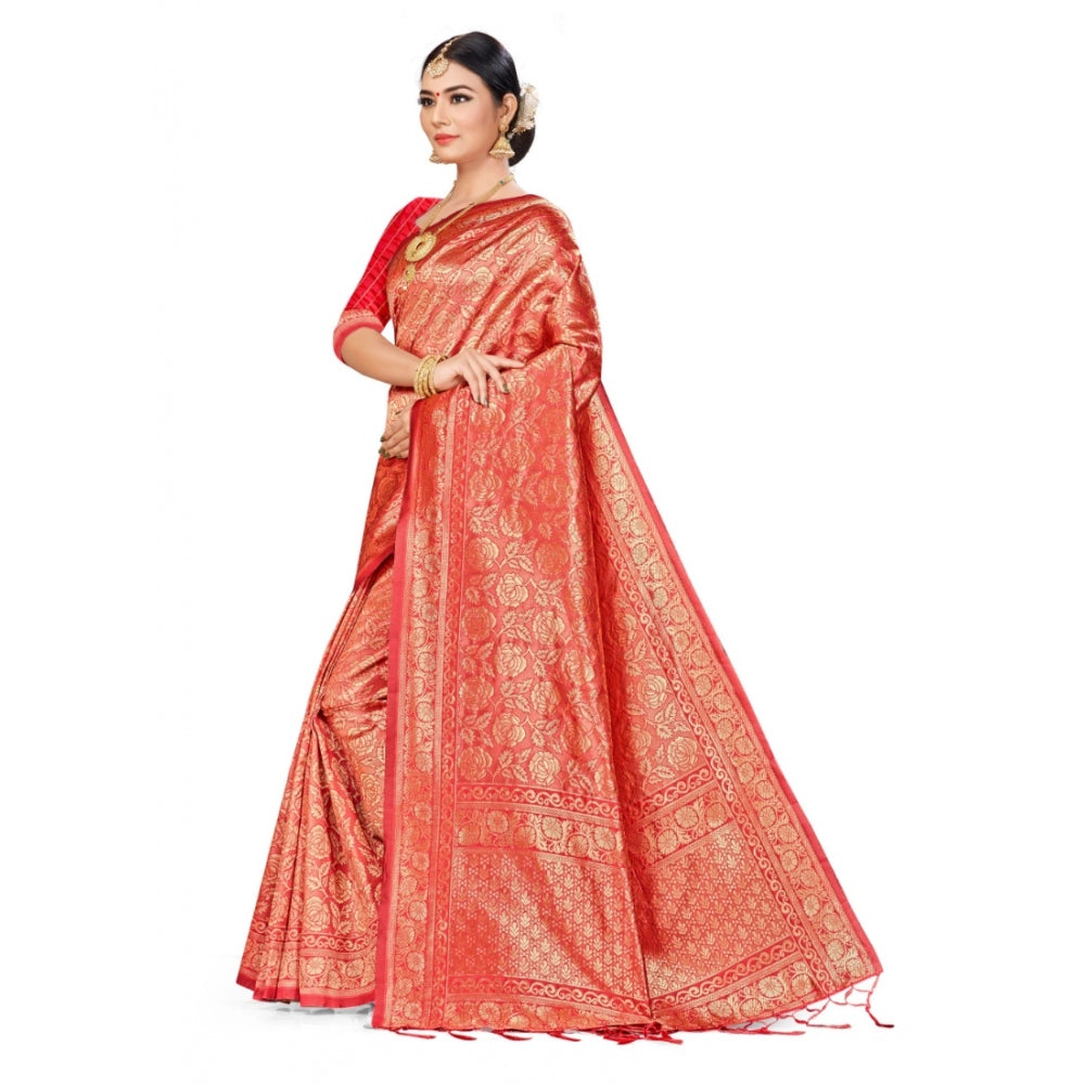 Fashion Women's Banarasi Silk Saree (Pitch,5-6 Mtrs)