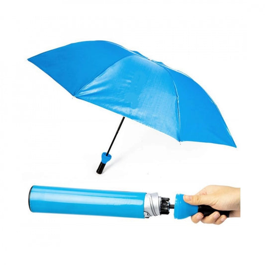 Amfyn Bottle Umbrella Double Layer Folding Portable With Bottle Cover (Color: Assorted)