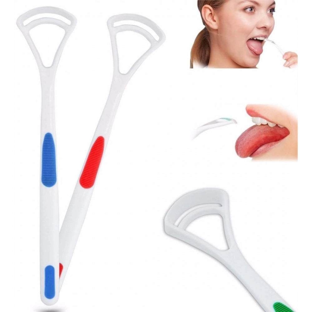 Amfyn Pack Of_3 Tongue Cleaner(2 Pcs Set) (Color: Assorted)