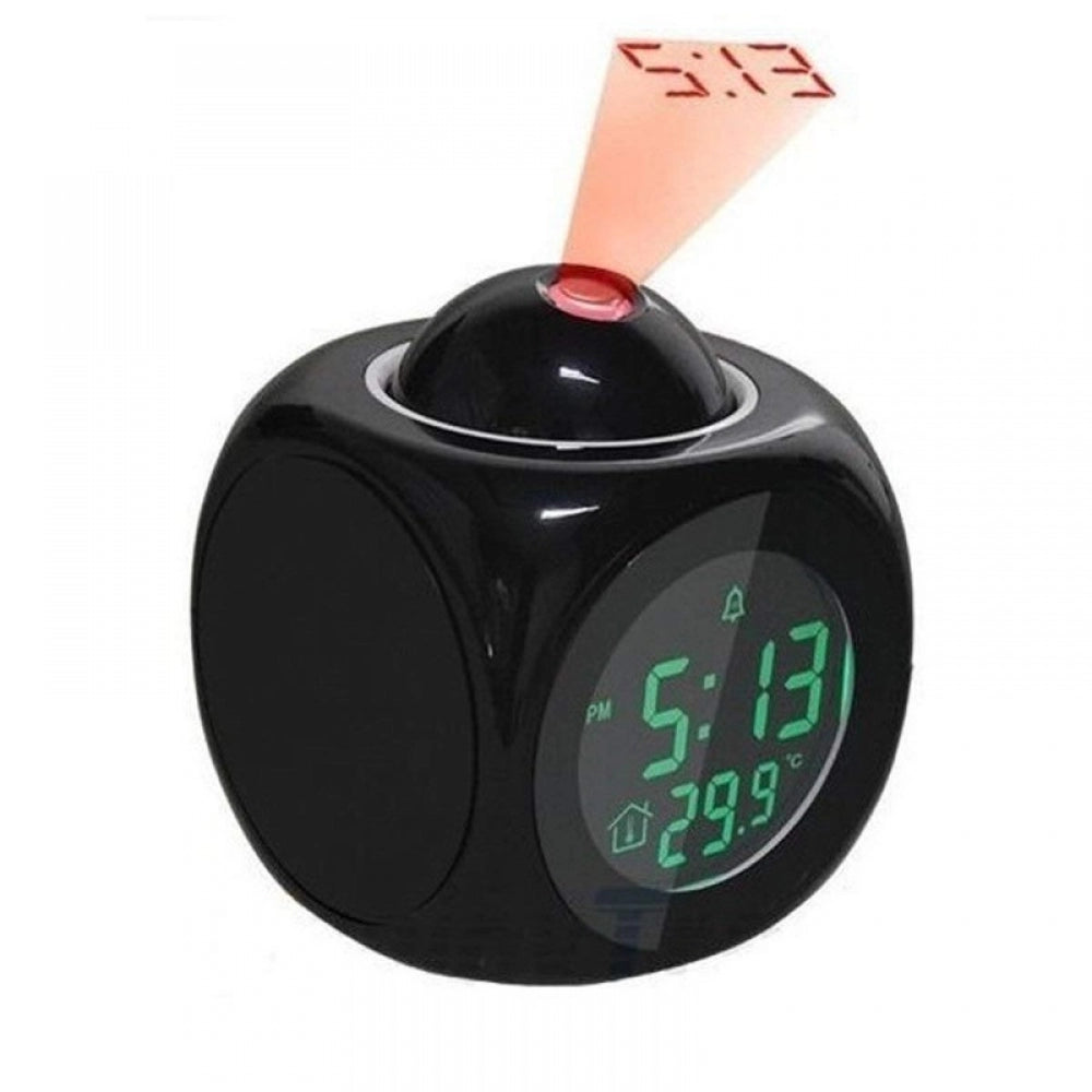 Fashion Digital LCD Display Colorful Voice Projection Alarm Clock (Color: Assorted)