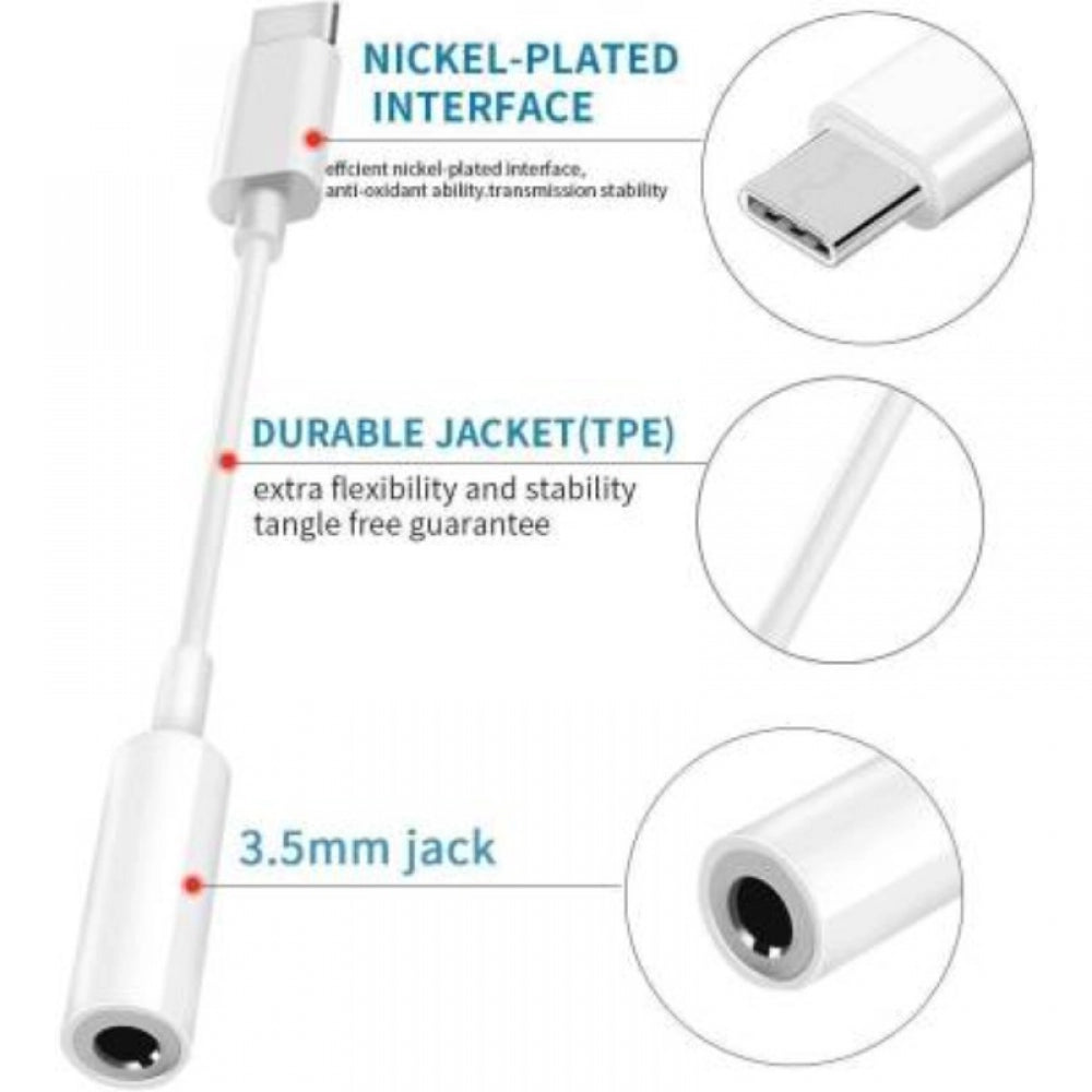 Amfyn Pack Of_3 Type C Audio Connector (Color: Assorted)