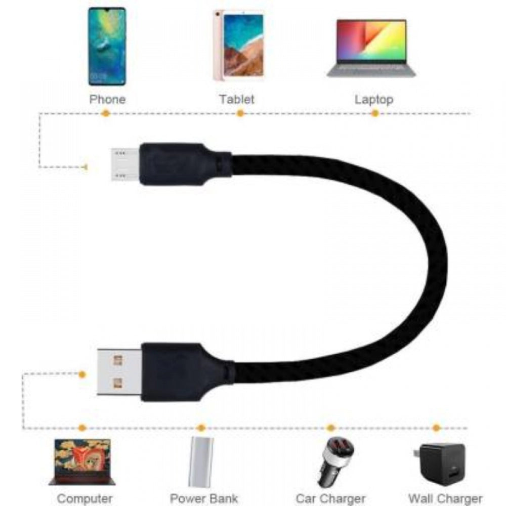 Amfyn Pack Of_6 Fast Charging Data Cable For Android Smartphones (Color: Assorted)