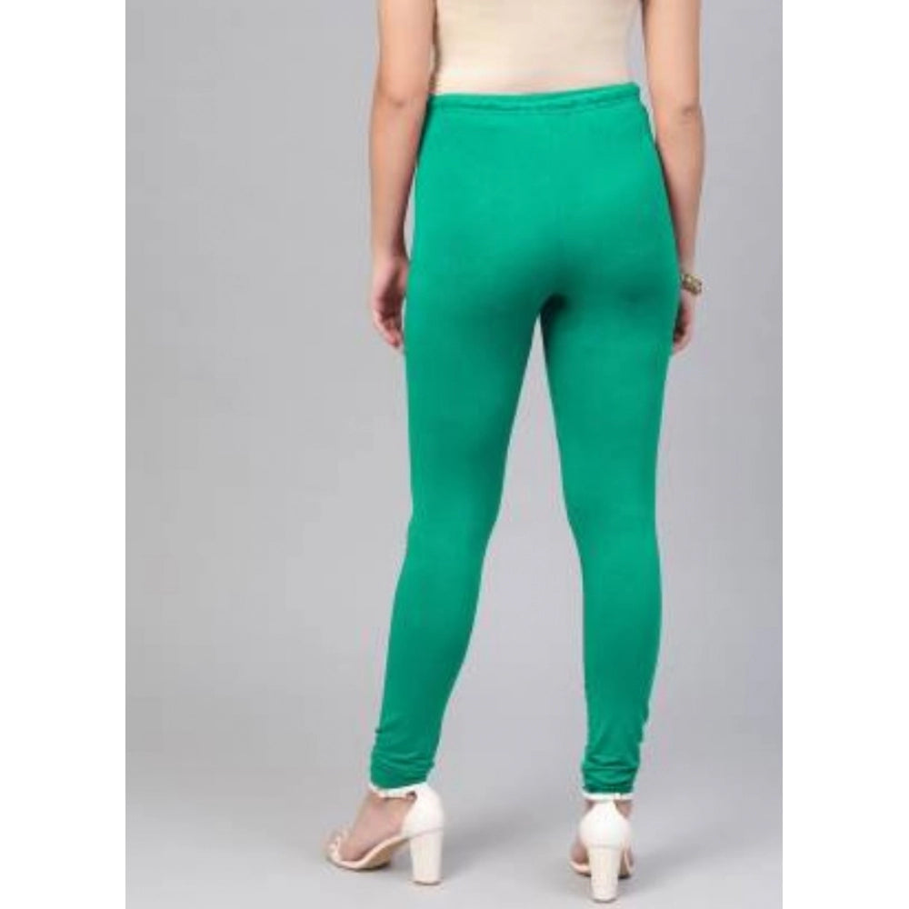 Amfyn Women's Cotton Leggings (Color:Sea Green)