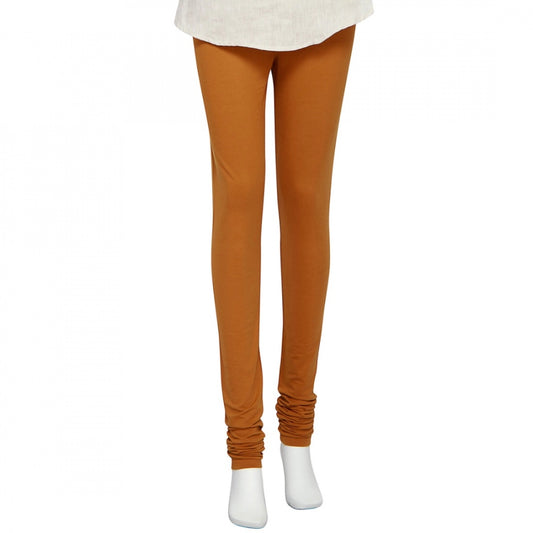 Fashion Women's Cotton Leggings (Color:Light Brown)