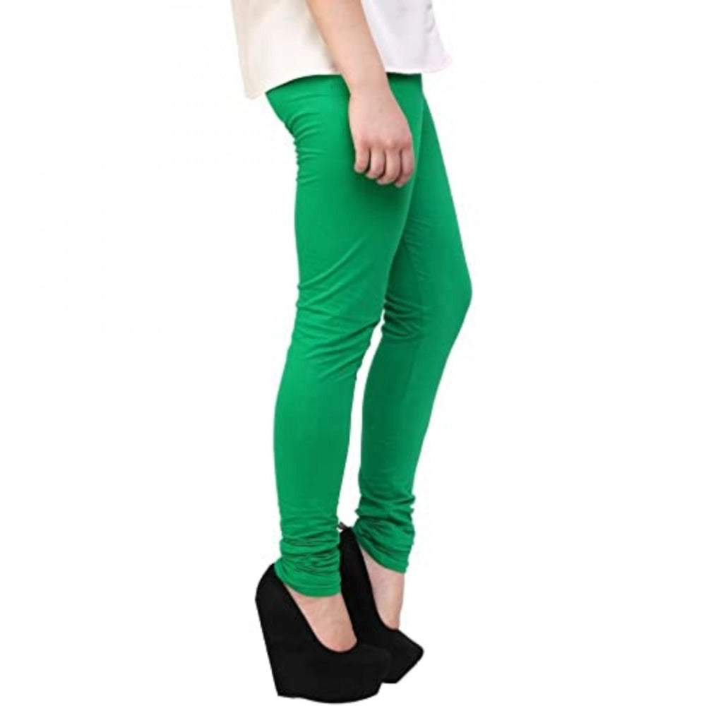 Amfyn Women's Cotton Leggings (Color:Light Green )