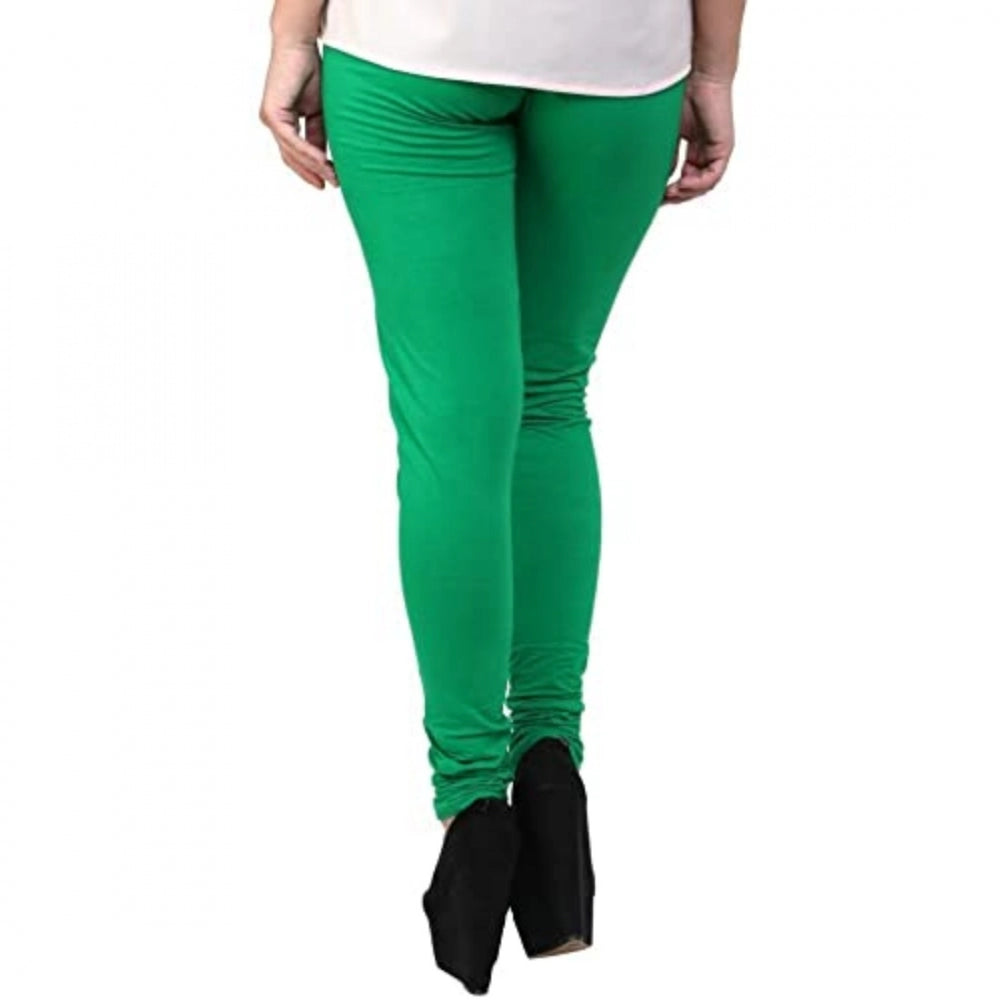 Amfyn Women's Cotton Leggings (Color:Light Green )