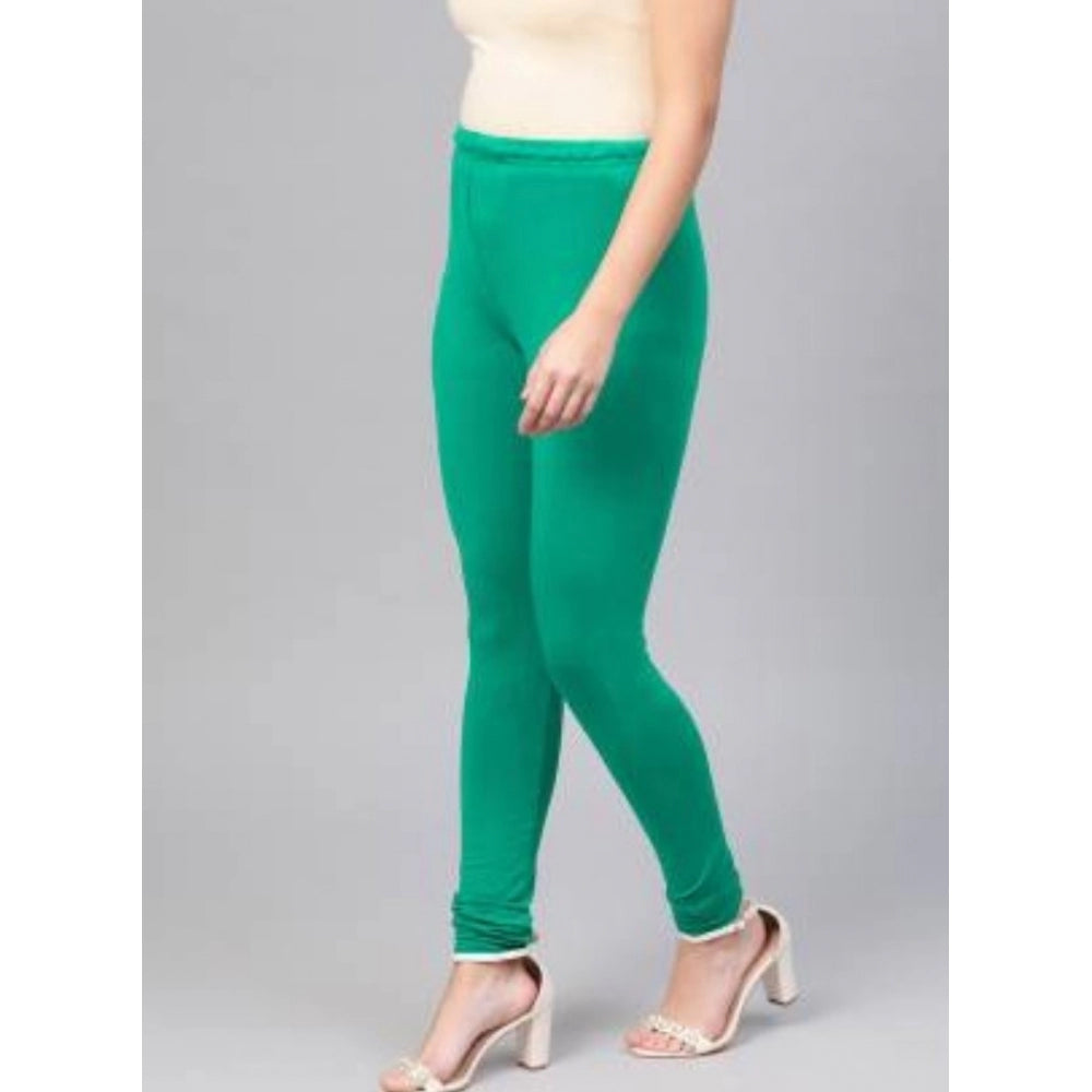 Amfyn Women's Cotton Leggings (Color:Sea Green)