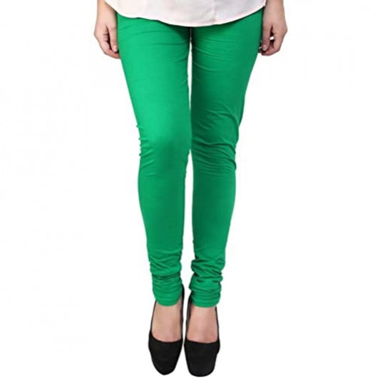 Fashion Women's Cotton Leggings (Color:Light Green )
