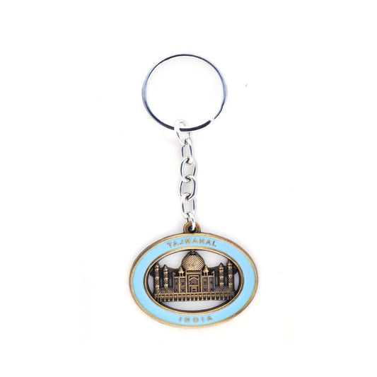 Amfyn Tajmahal keychain Blue and Pink (Color: Assorted)