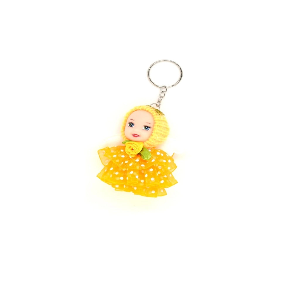 Pack of 5_Amfyn Doll Girl Keychain (Color: Assorted)