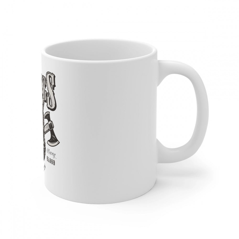 Amfyn Ceramic Gorila Desing Printed Coffee Mug (Color: White, Capacity:330ml)