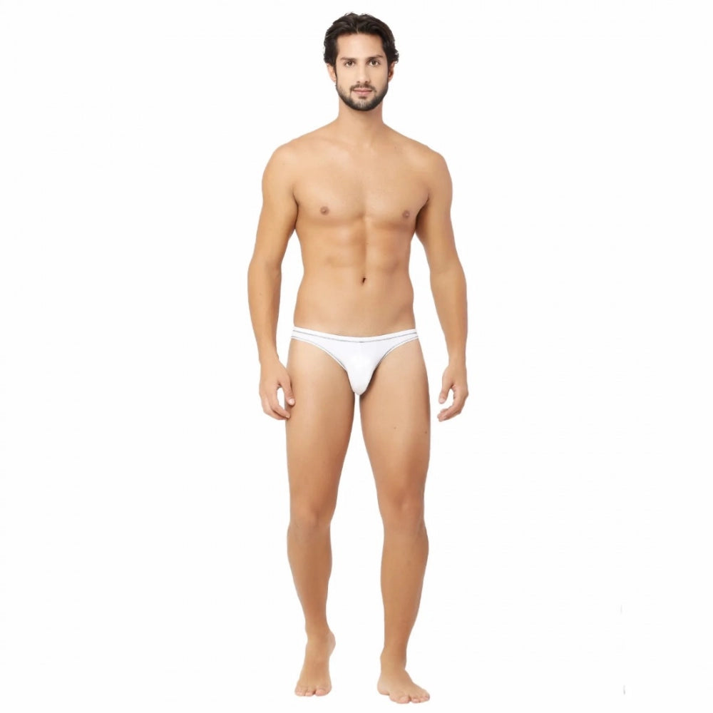 Amfyn Men's Bamboo Spandex Briefs Underwear (White)