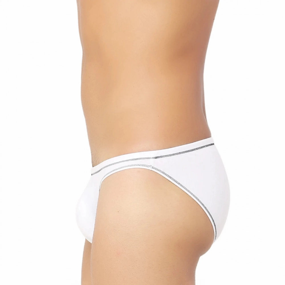 Amfyn Men's Bamboo Spandex Briefs Underwear (White)