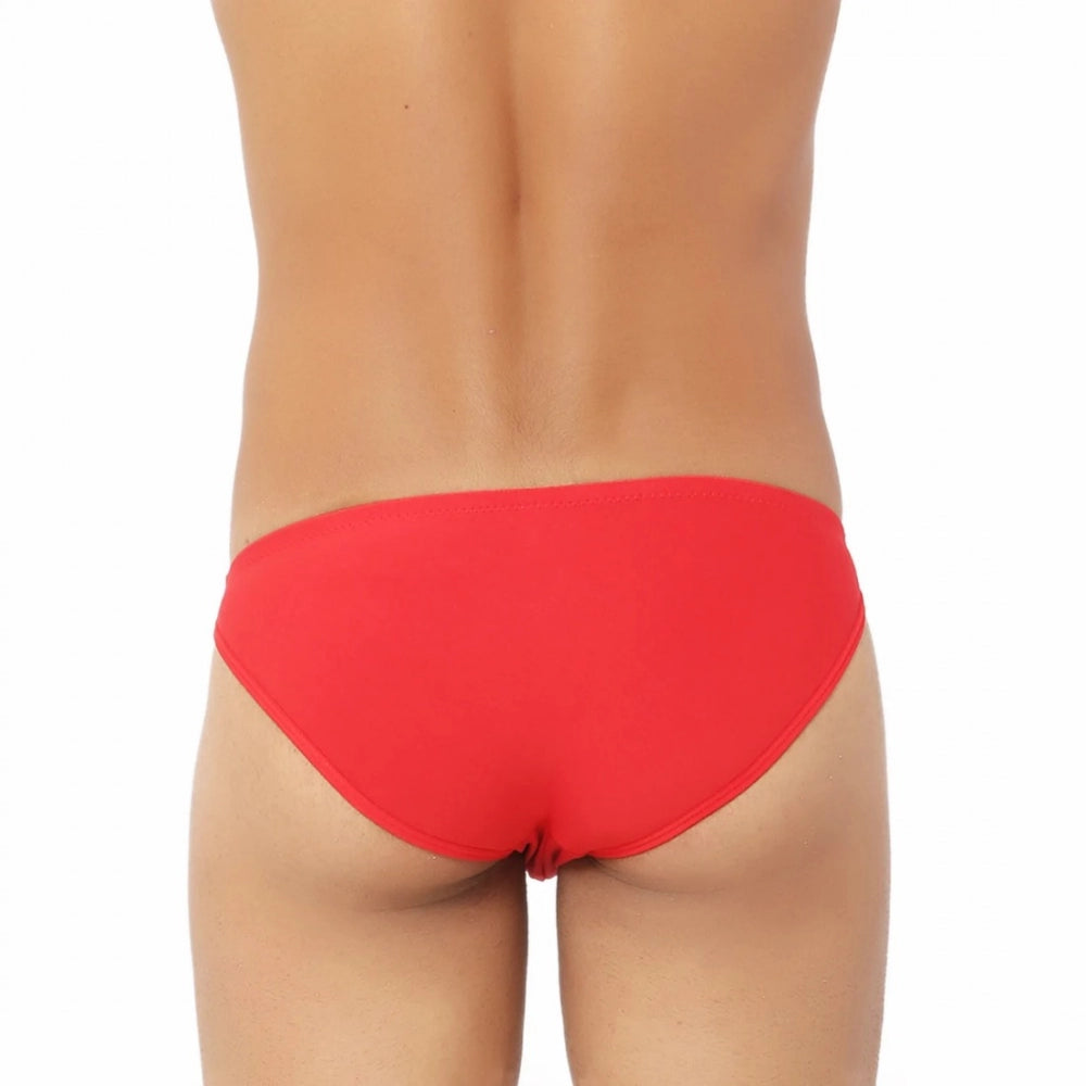 Amfyn Men's Cotton Ultra Soft Briefs Underwear (Red)