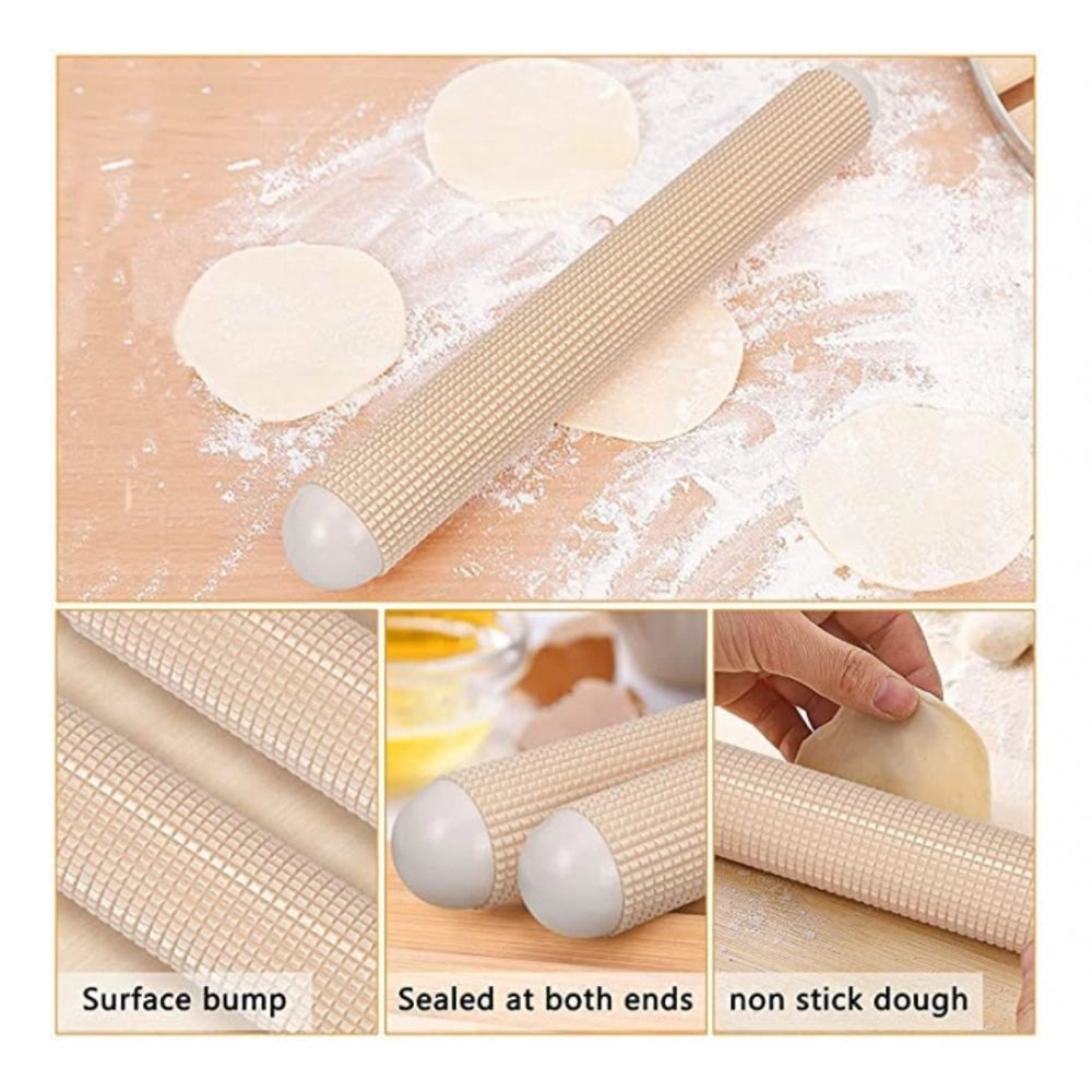 Amfyn Plastic Non-Stick Rolling Pin Fondant Cake Dough Roller (Assorted)