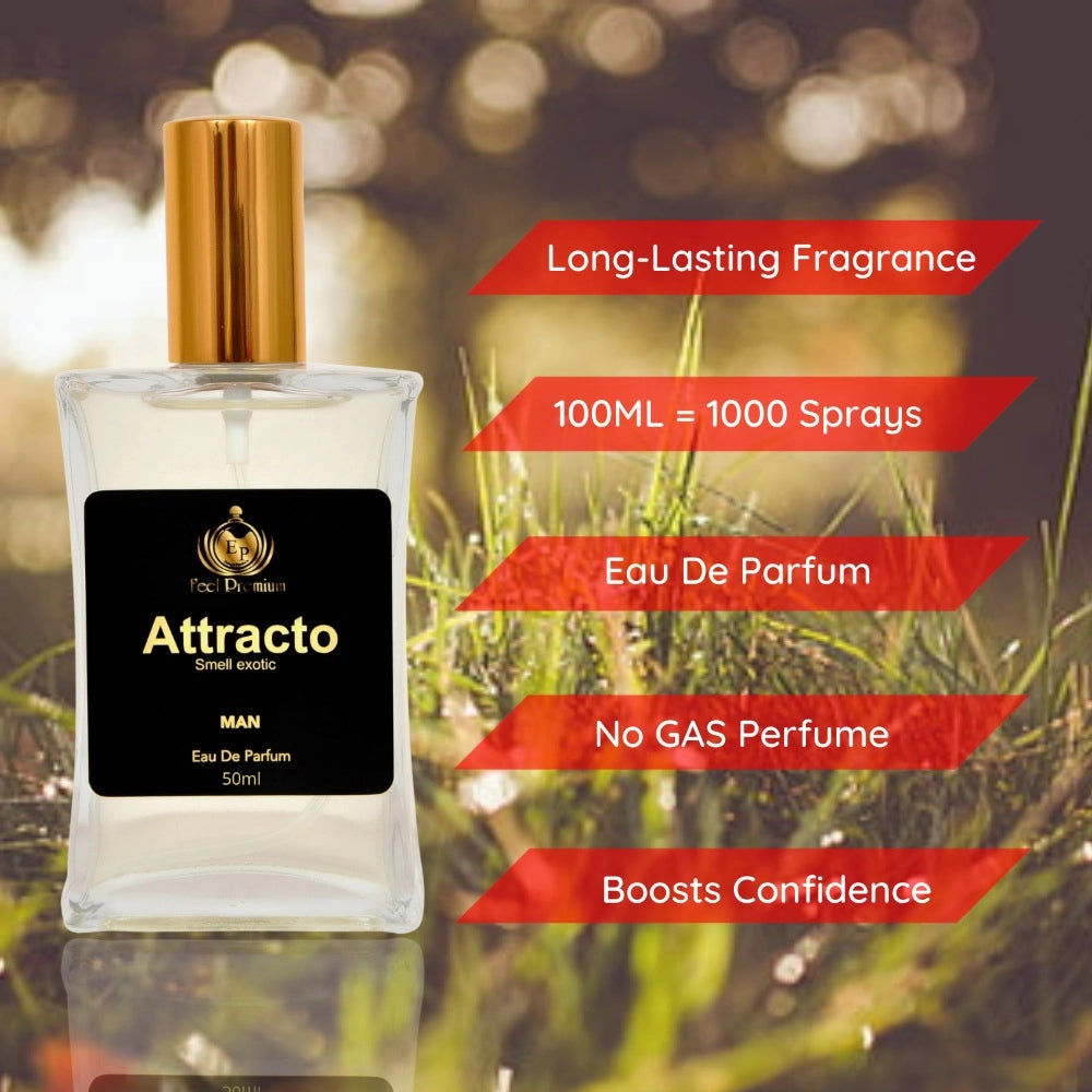 Fashion Europa Attracto 50ml Perfume Spray For Men