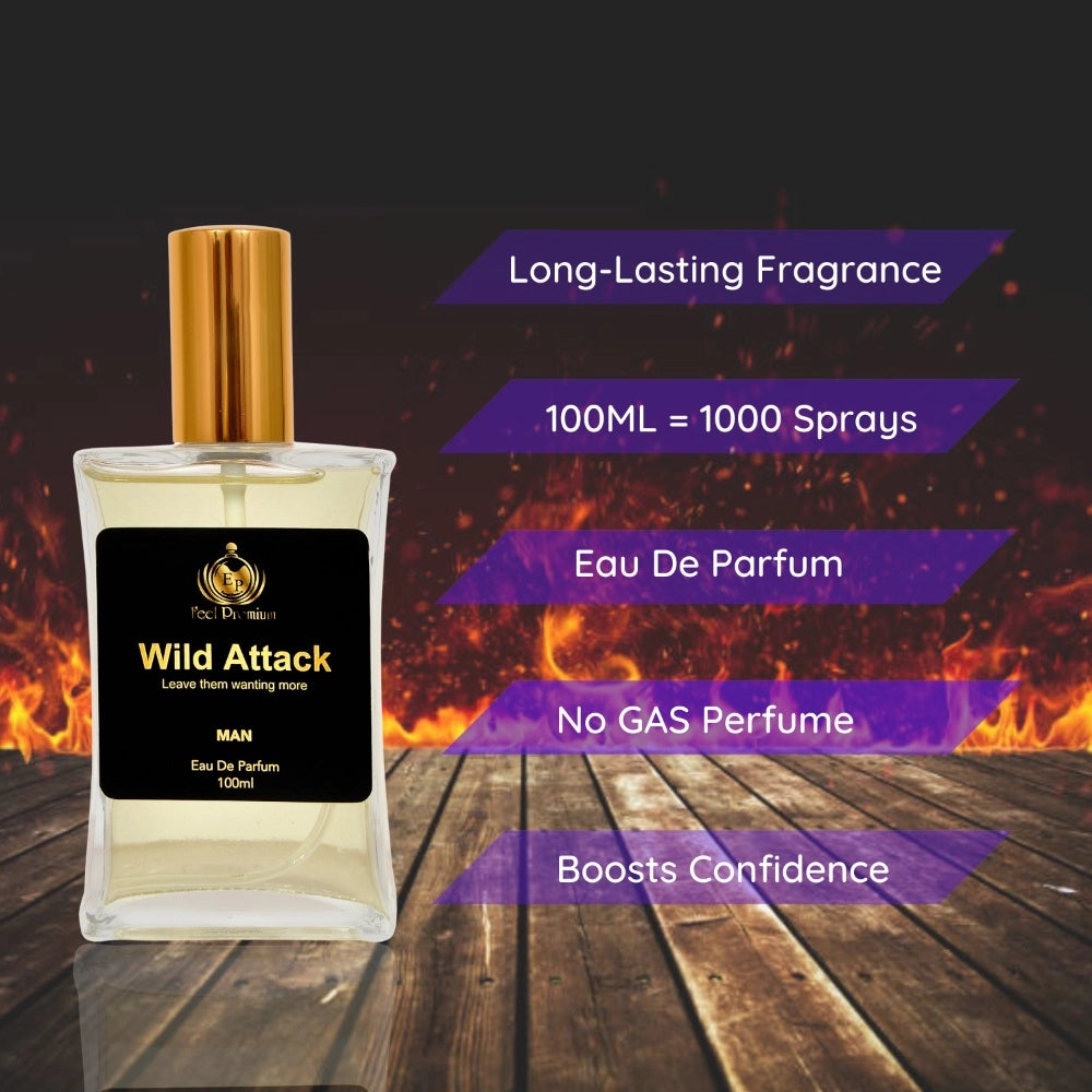 Fashion Europa Wild Attack 100ml Perfume Spray For Men