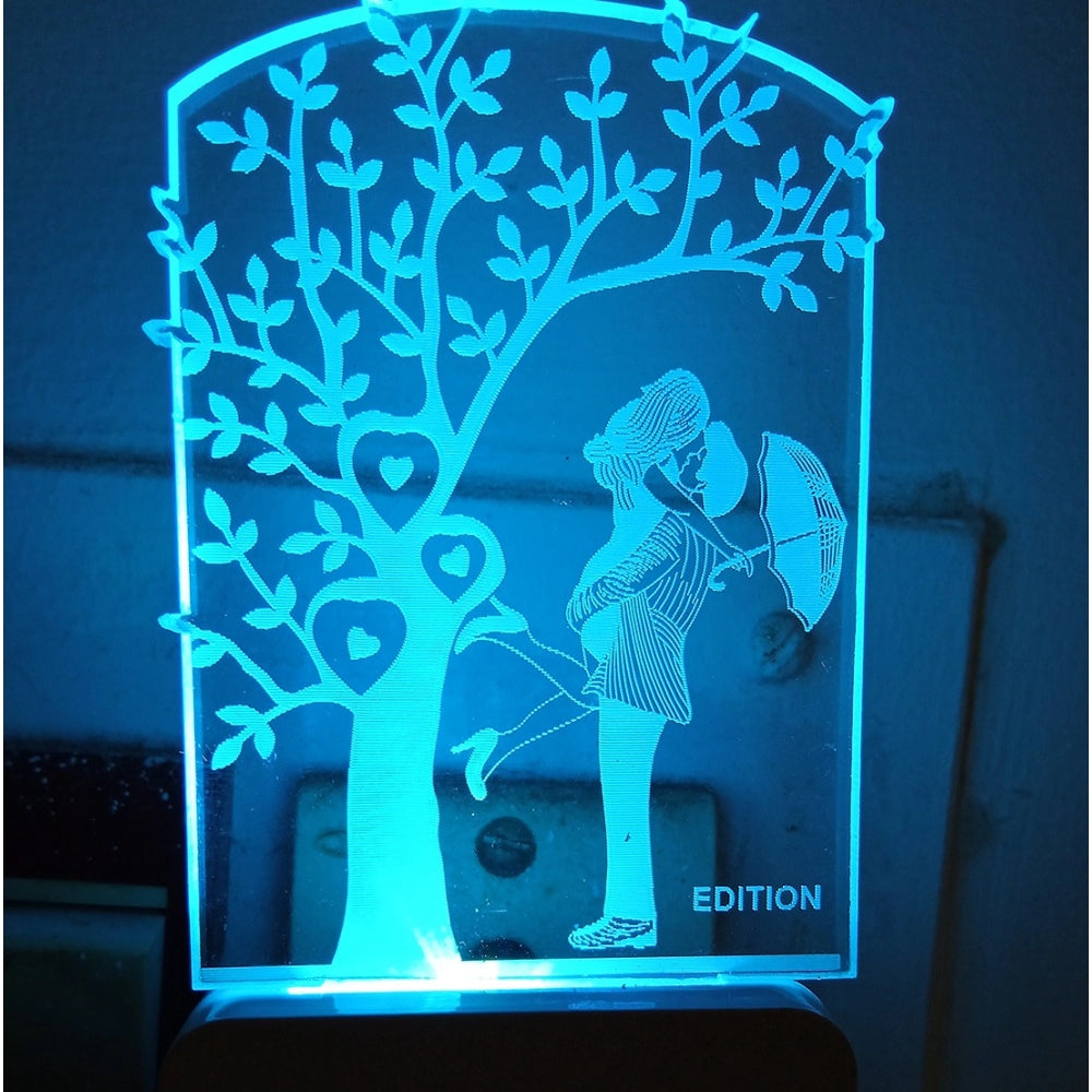 Fashion Romantic Couple AC Adapter Night Lamp