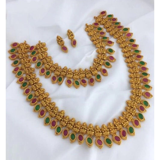 Fashion Women's Jewellery Set (Red And Green, Free Size)