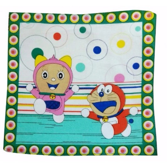 Amfyn Pack Of_10 Doreman With Mini Dora Small Size Handkerchiefs (Color: Assorted)