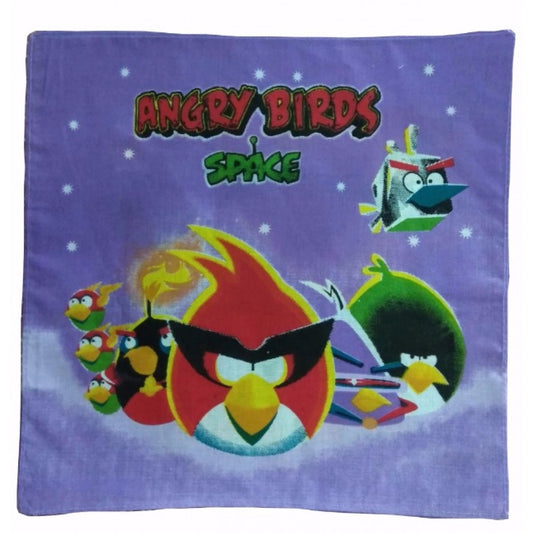 Amfyn Pack Of_8 Angry Bird Small Size Handkerchiefs (Color: Assorted)