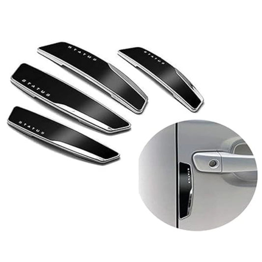 Fashion Pack Of 4 Winner Plastic Car Door Guard Universal For Car (Black)