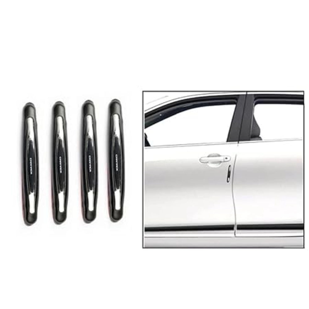 Fashion Pack Of 4 Compact Microfibre Car Door Guard (White)