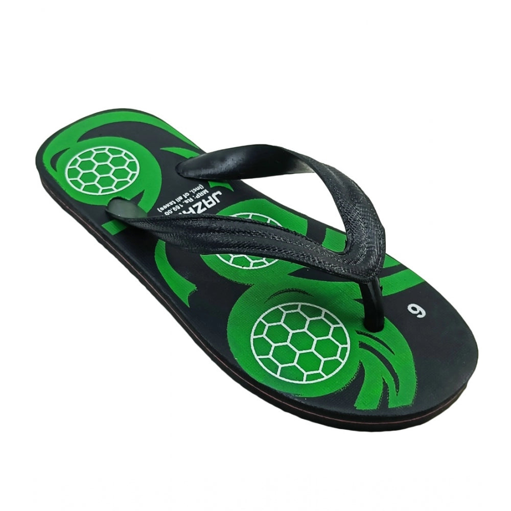 Fashion Unisex Printed Lightweight Flip-Flop Hawai Slipper (Green)